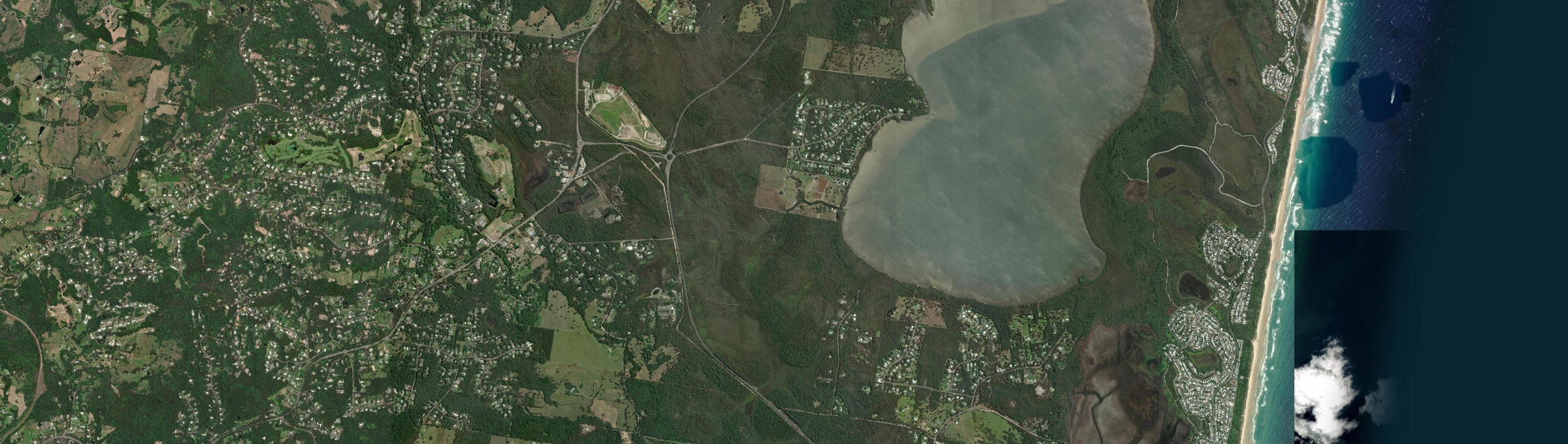 Aerial view of Weyba Downs, QLD
