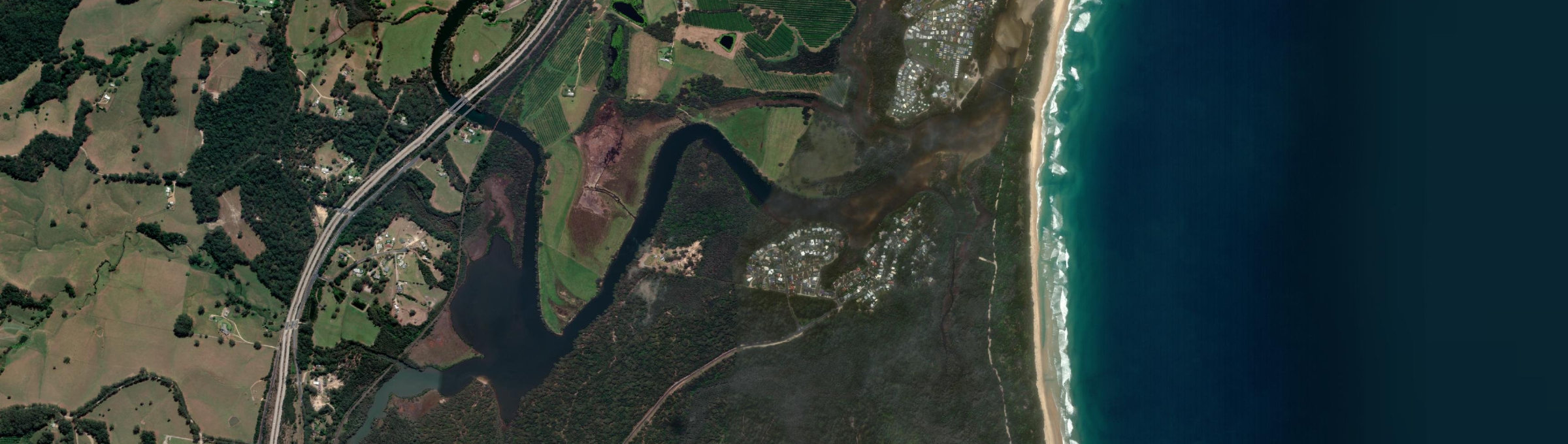 Aerial view of Hyland Park, NSW
