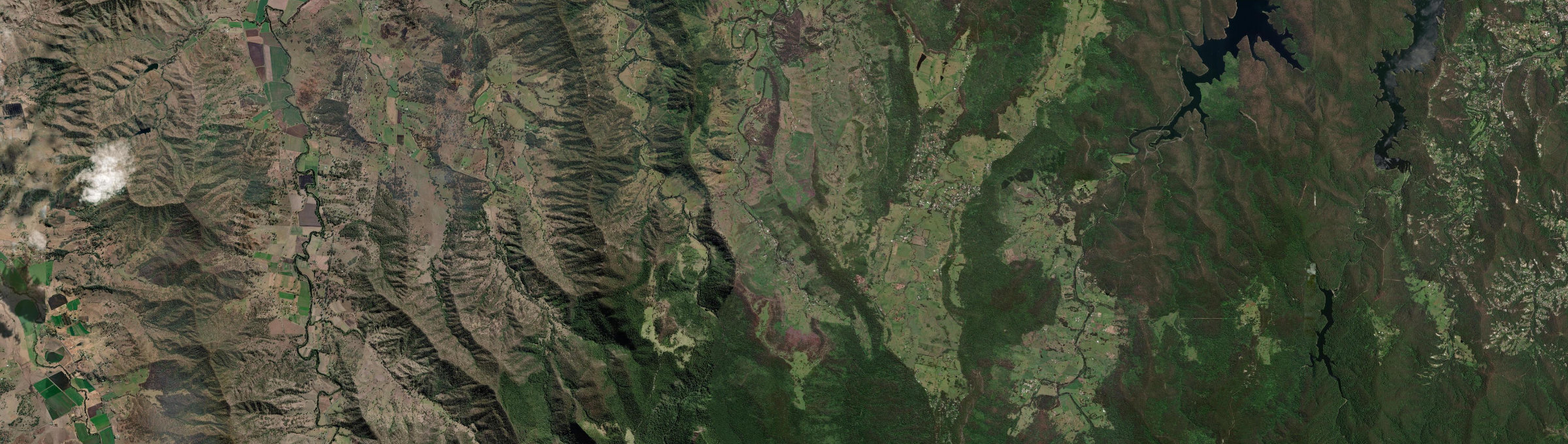 Aerial view of Illinbah, QLD