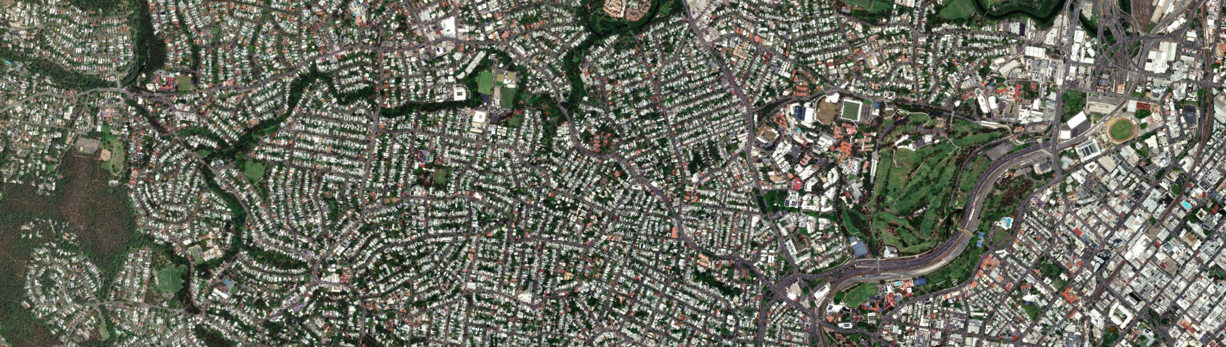 Aerial view of Red Hill (Brisbane - Qld), QLD