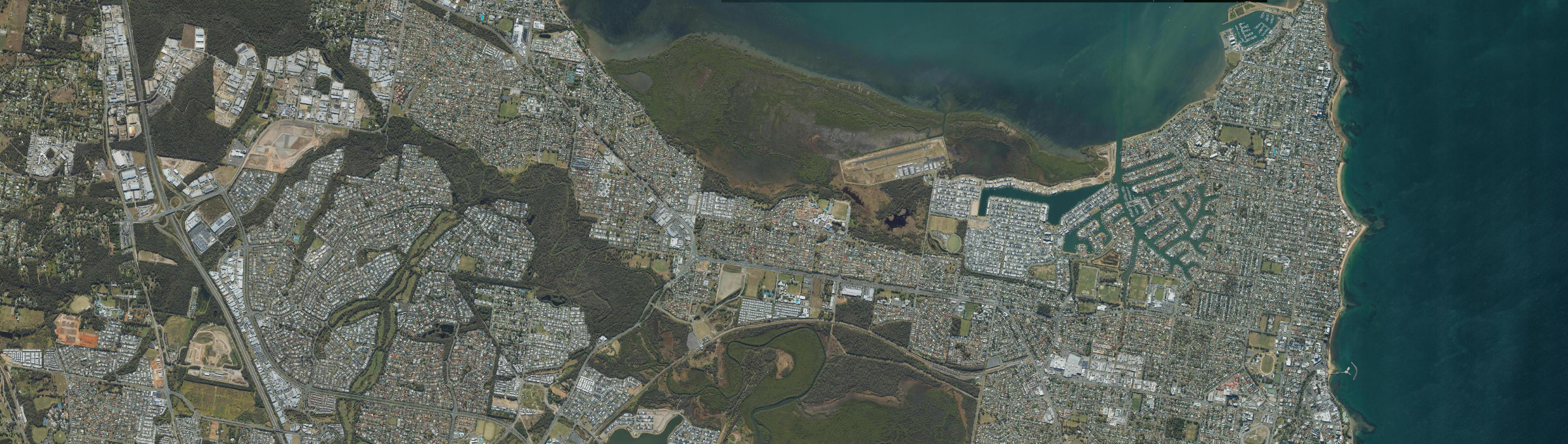 Aerial view of Rothwell, QLD