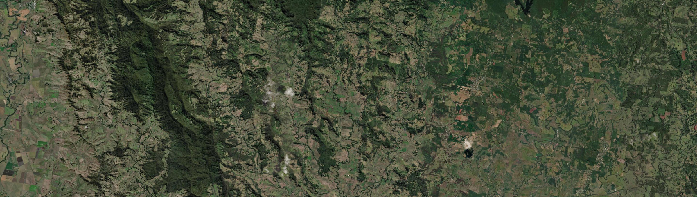 Aerial view of Koonorigan, NSW
