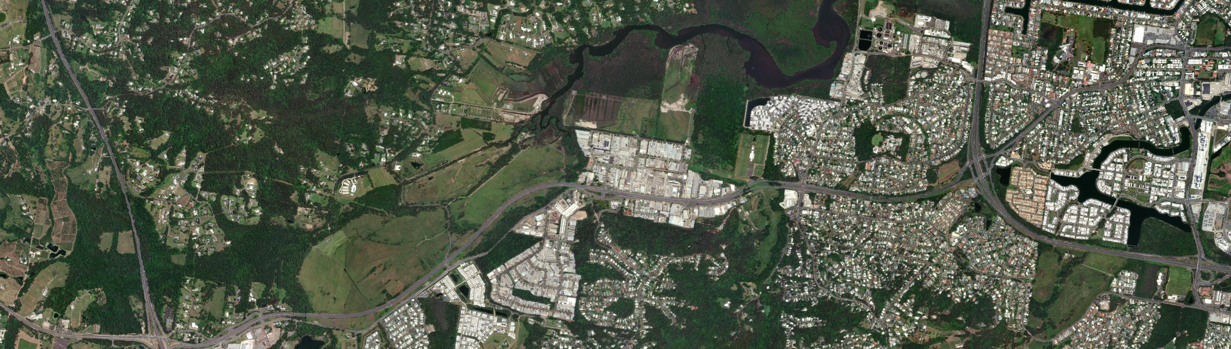 Aerial view of Kunda Park, QLD