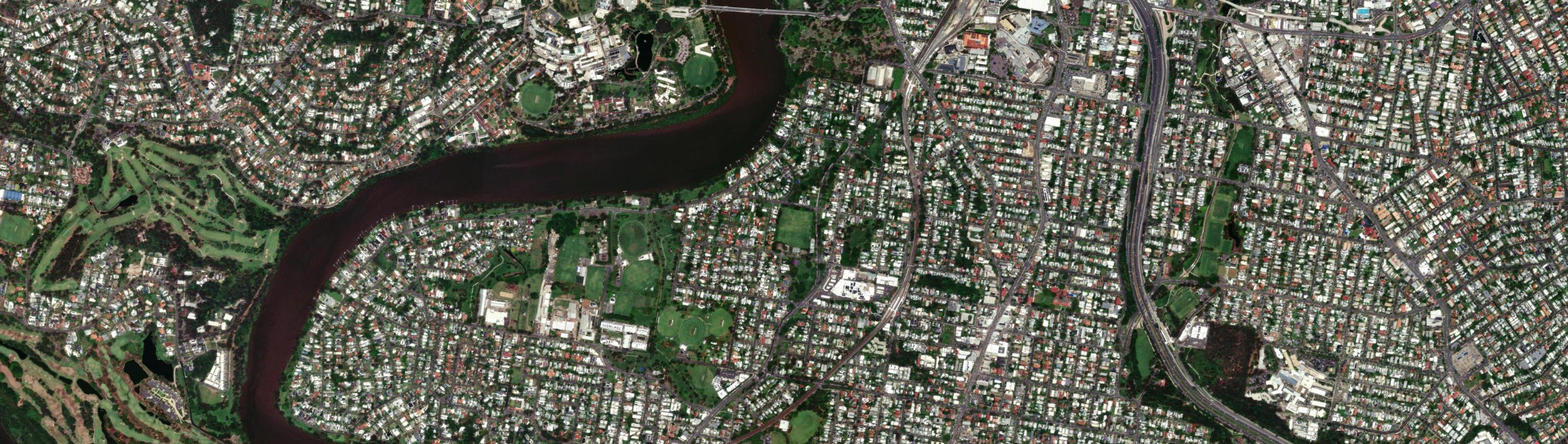 Aerial view of Fairfield (Qld), QLD
