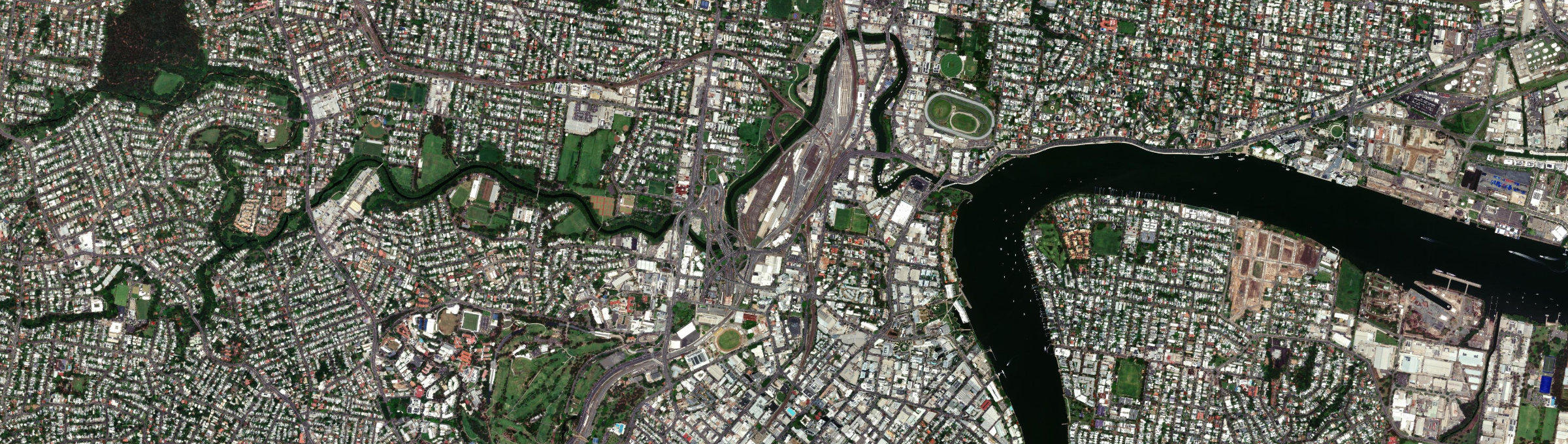 Aerial view of Bowen Hills, QLD