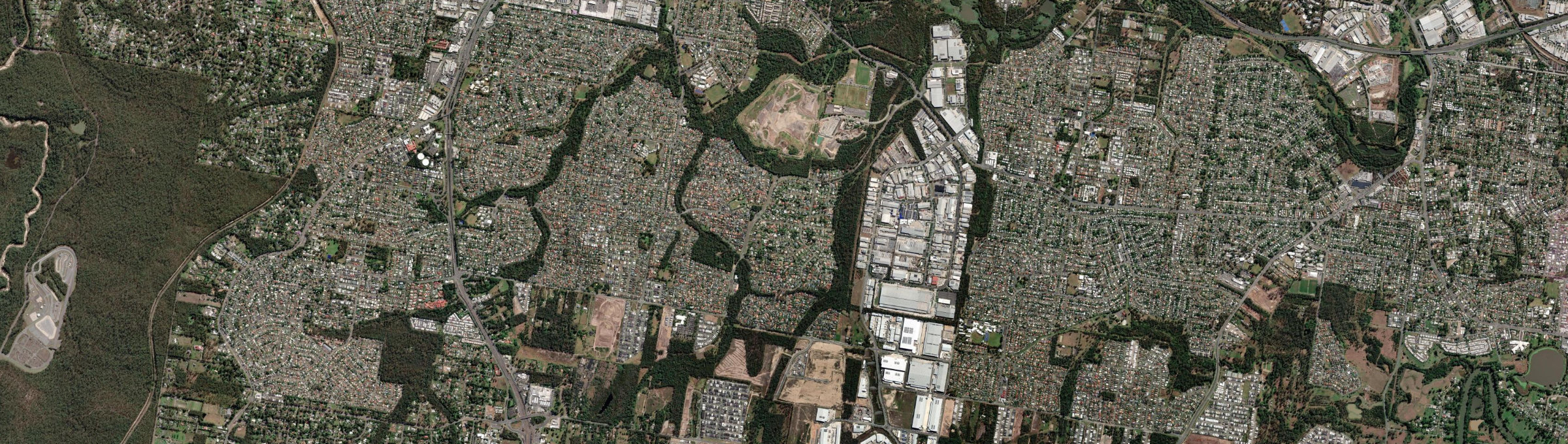 Aerial view of Heritage Park, QLD