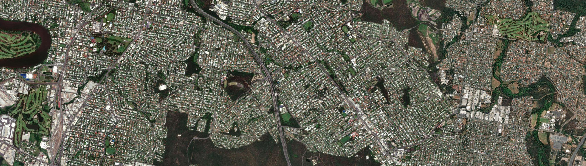 Aerial view of Holland Park West, QLD