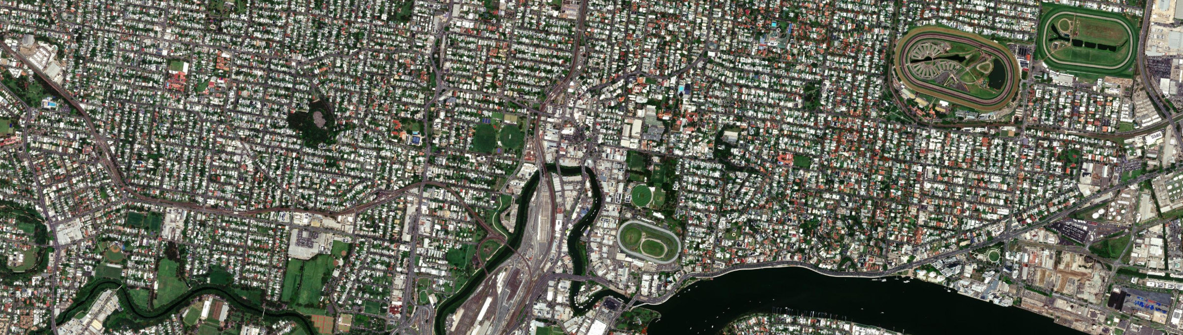 Aerial view of Albion (Brisbane - Qld), QLD