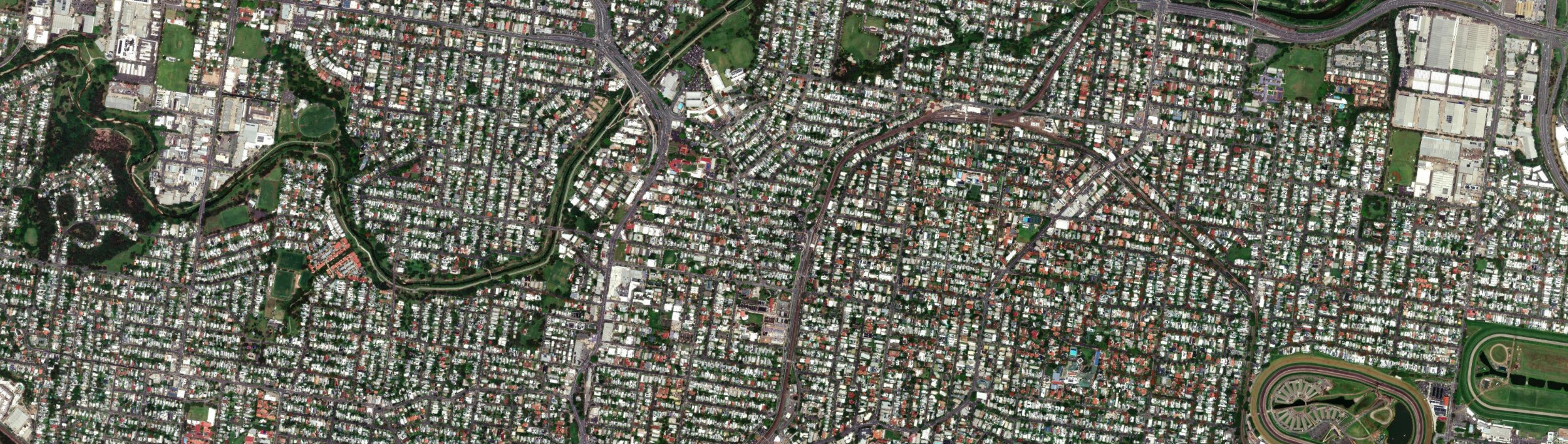 Aerial view of Wooloowin, QLD