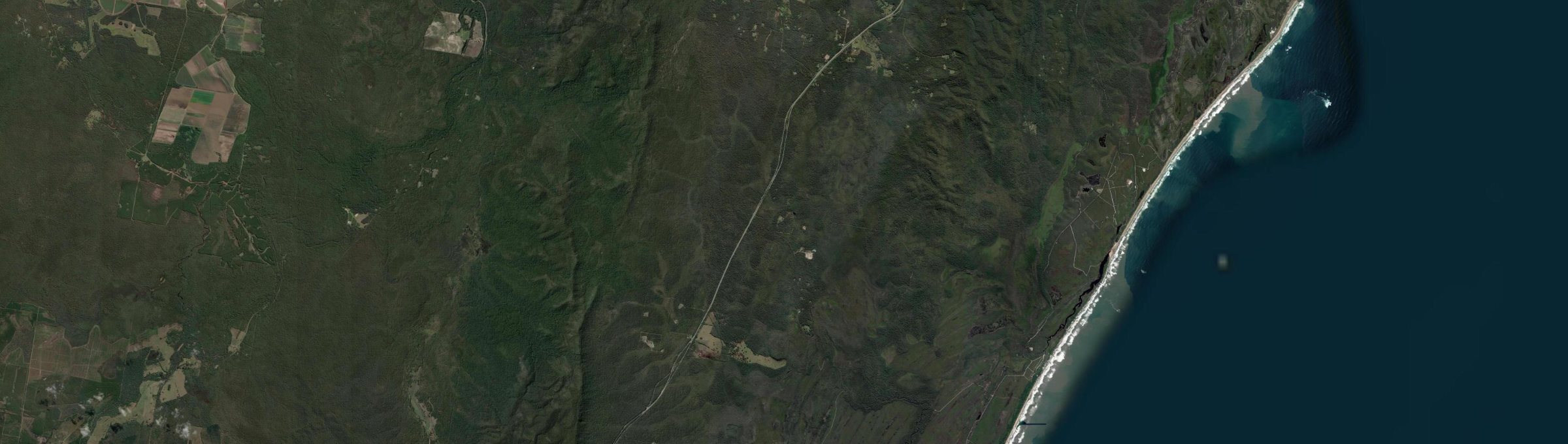 Aerial view of Tabbimoble, NSW