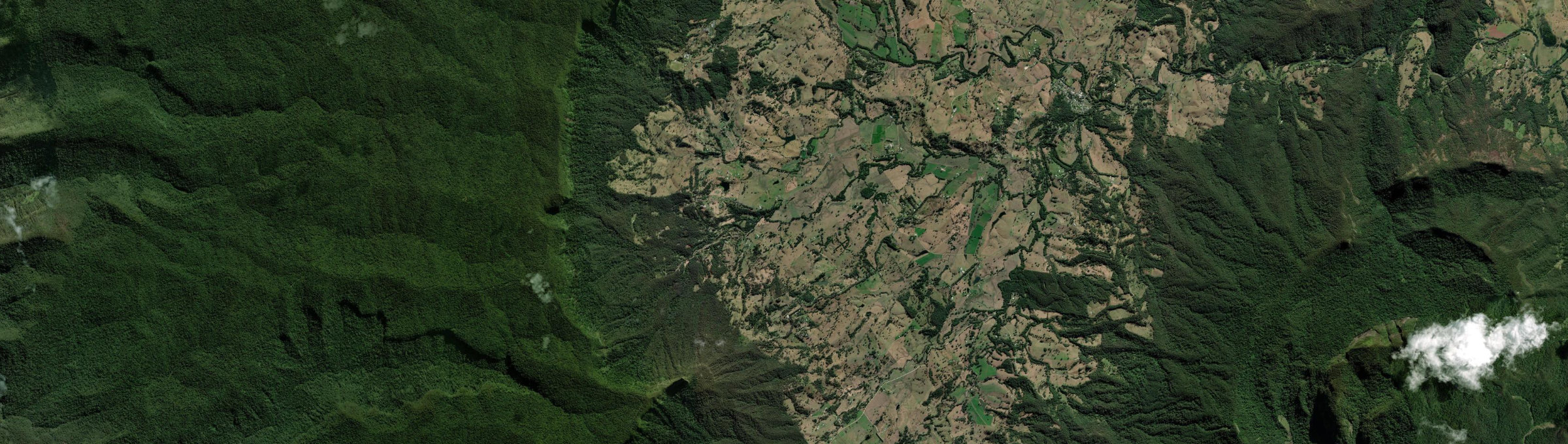 Aerial view of Pumpenbil, NSW