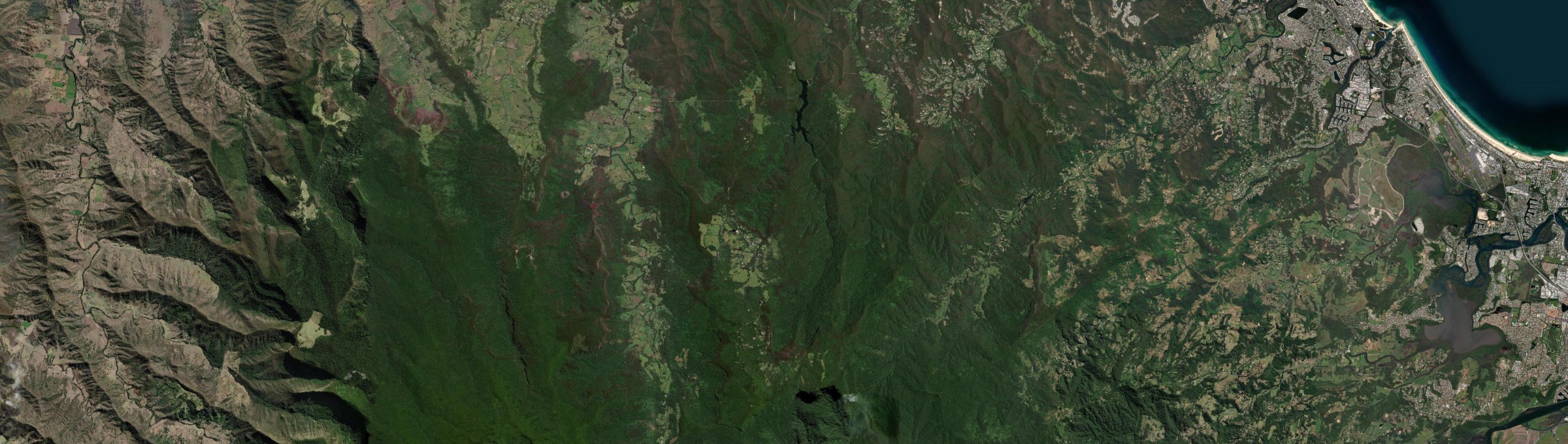 Aerial view of Springbrook, QLD