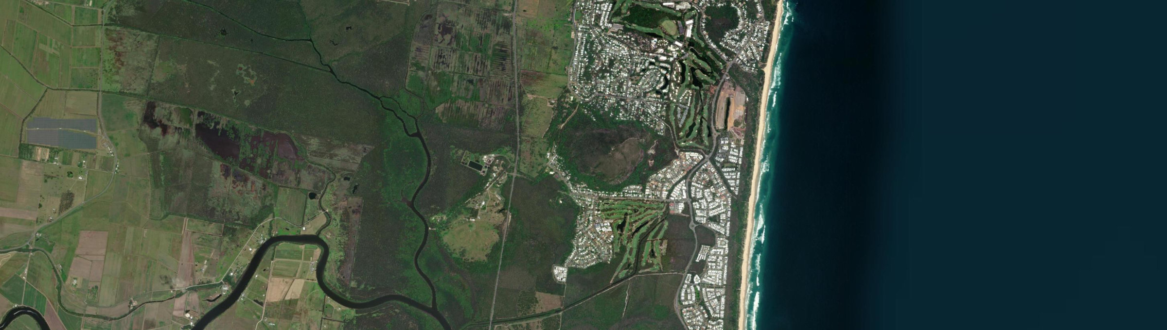 Aerial view of Mount Coolum, QLD