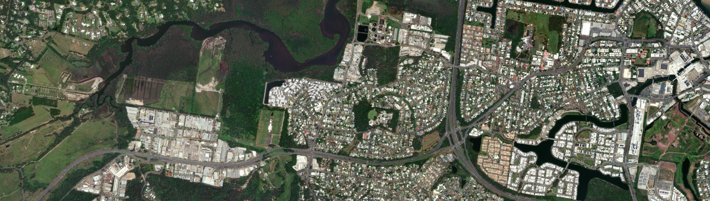 Aerial view of Kuluin, QLD