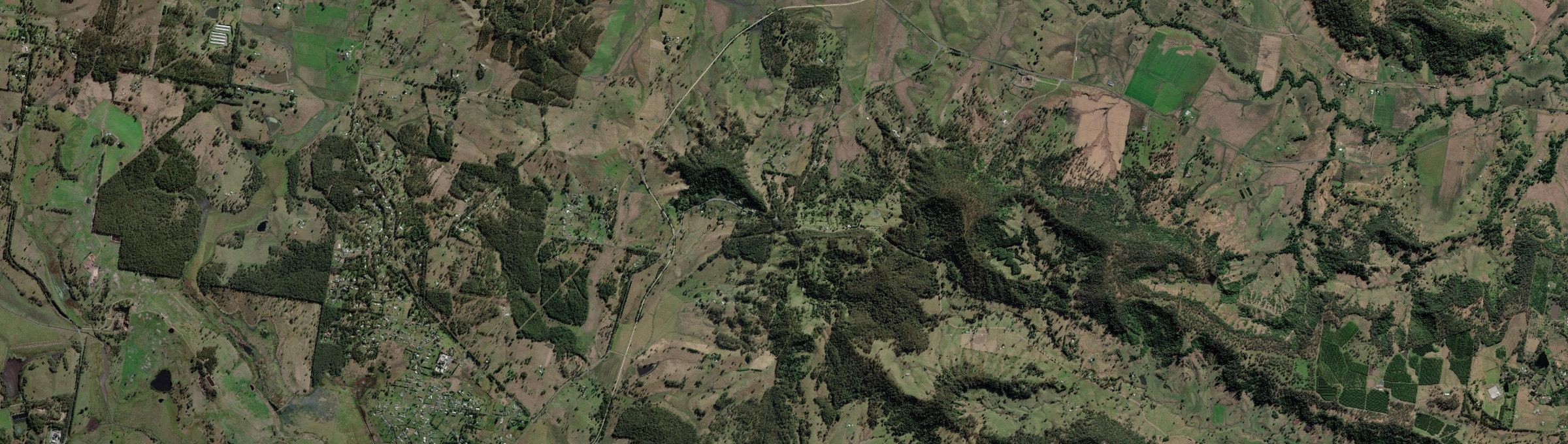 Aerial view of Naughtons Gap, NSW