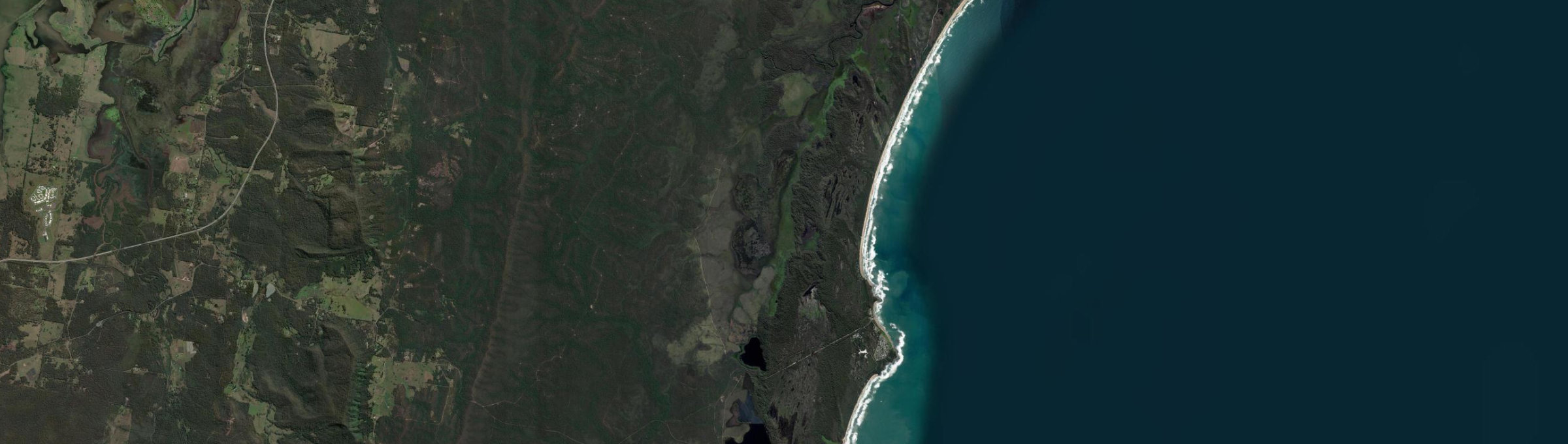 Aerial view of Minnie Water, NSW