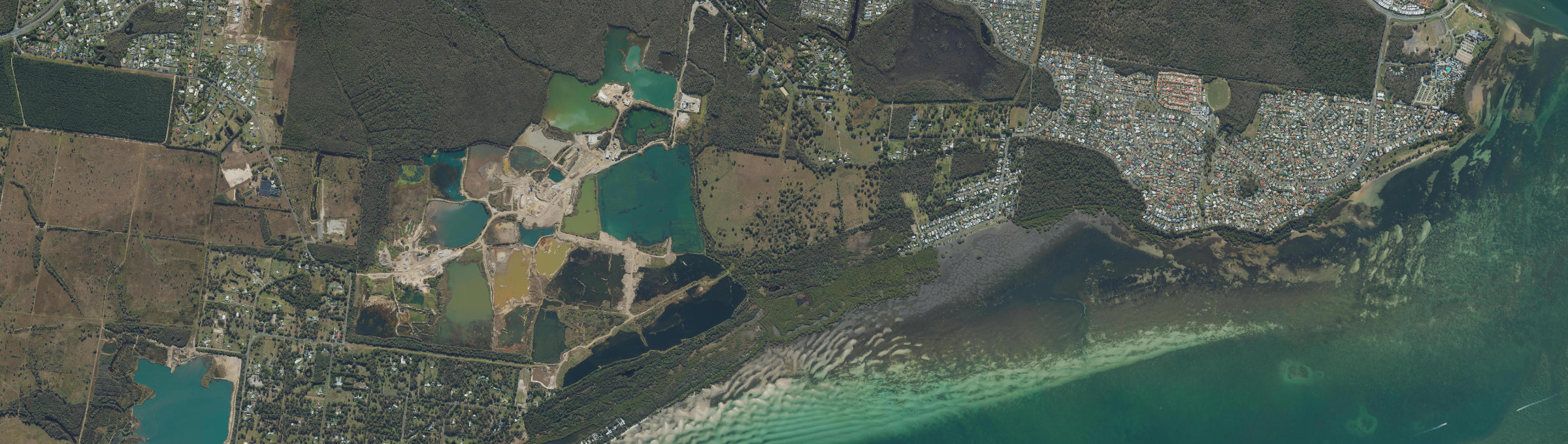 Aerial view of Godwin Beach, QLD