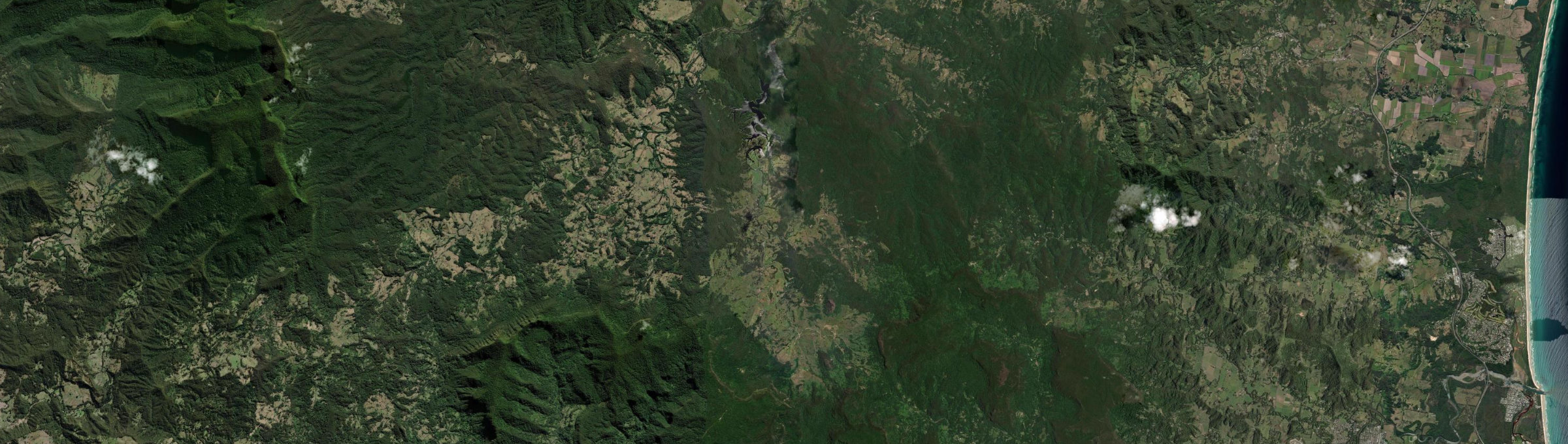 Aerial view of Doon Doon, NSW