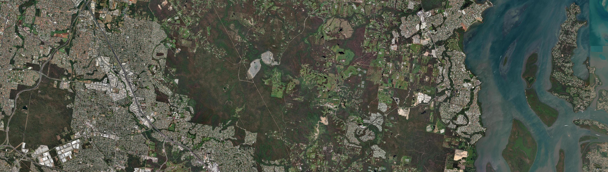 Aerial view of Mount Cotton, QLD