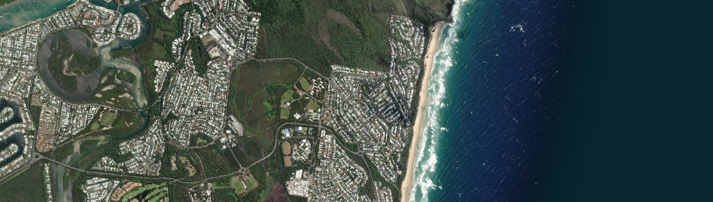 Aerial view of Sunshine Beach, QLD