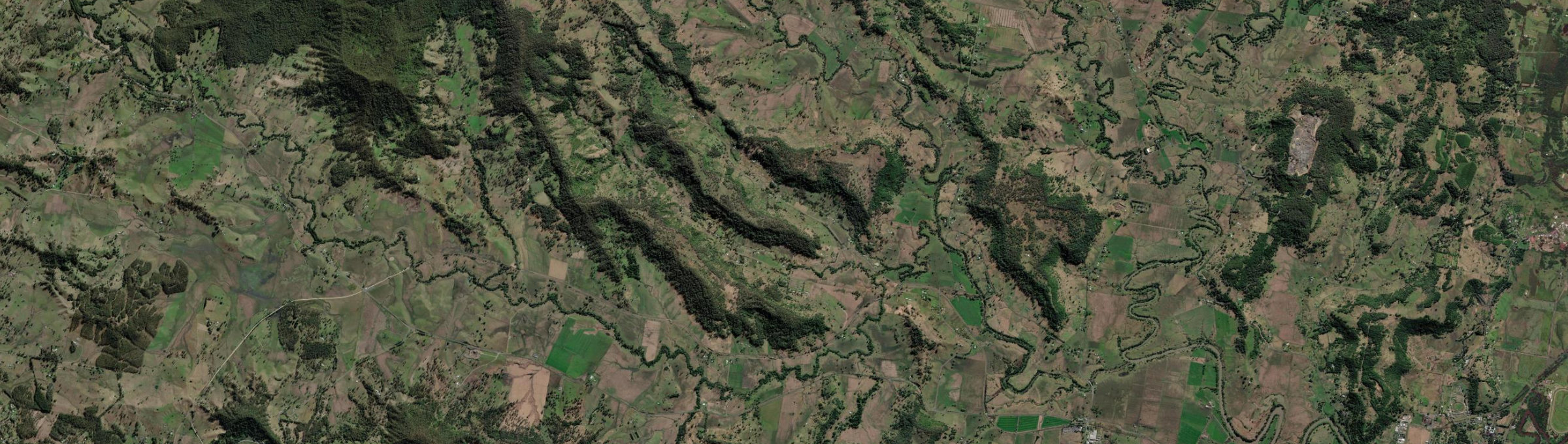 Aerial view of Leycester, NSW