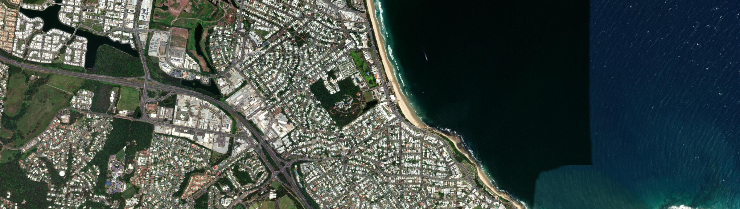 Aerial view of Alexandra Headland, QLD