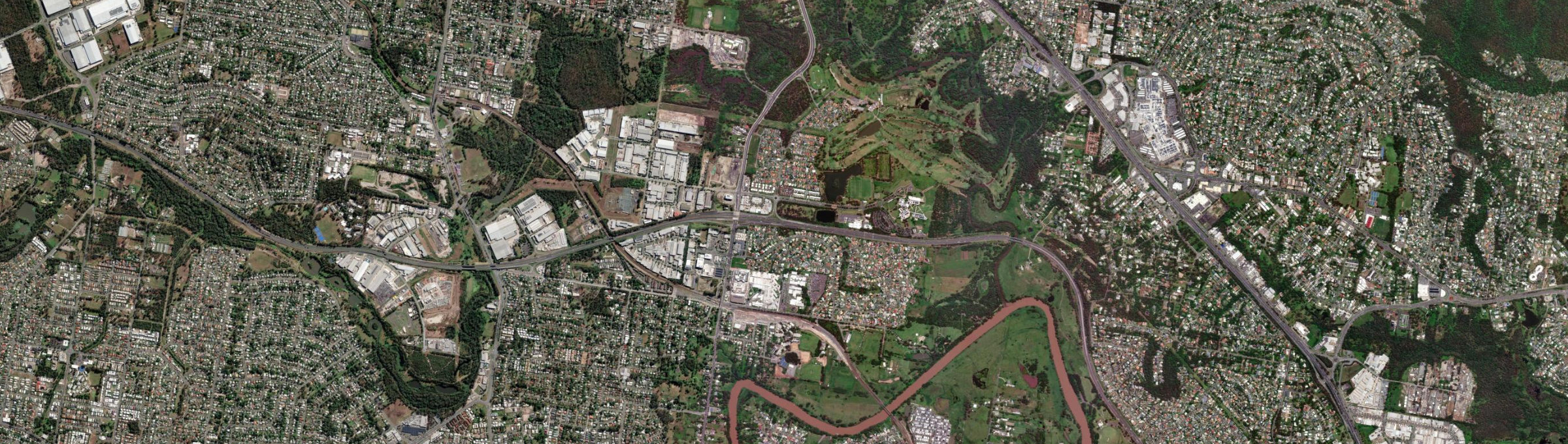 Aerial view of Meadowbrook, QLD