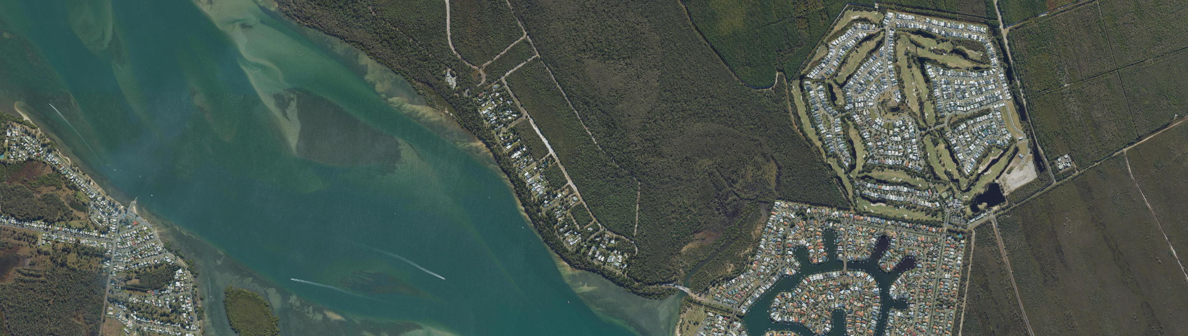 Aerial view of White Patch, QLD