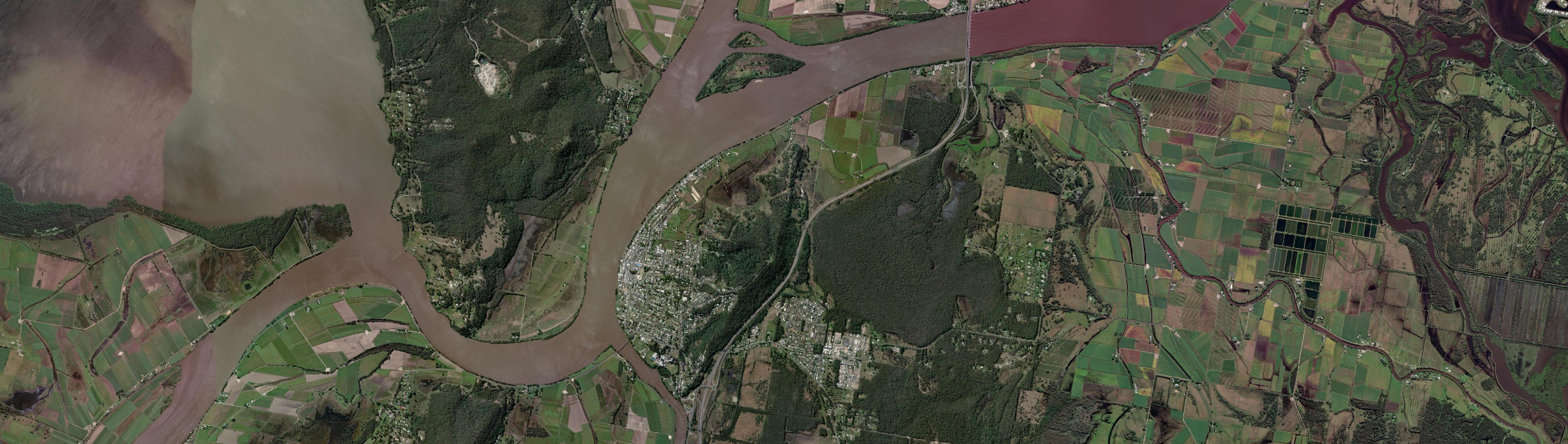 Aerial view of Maclean, NSW