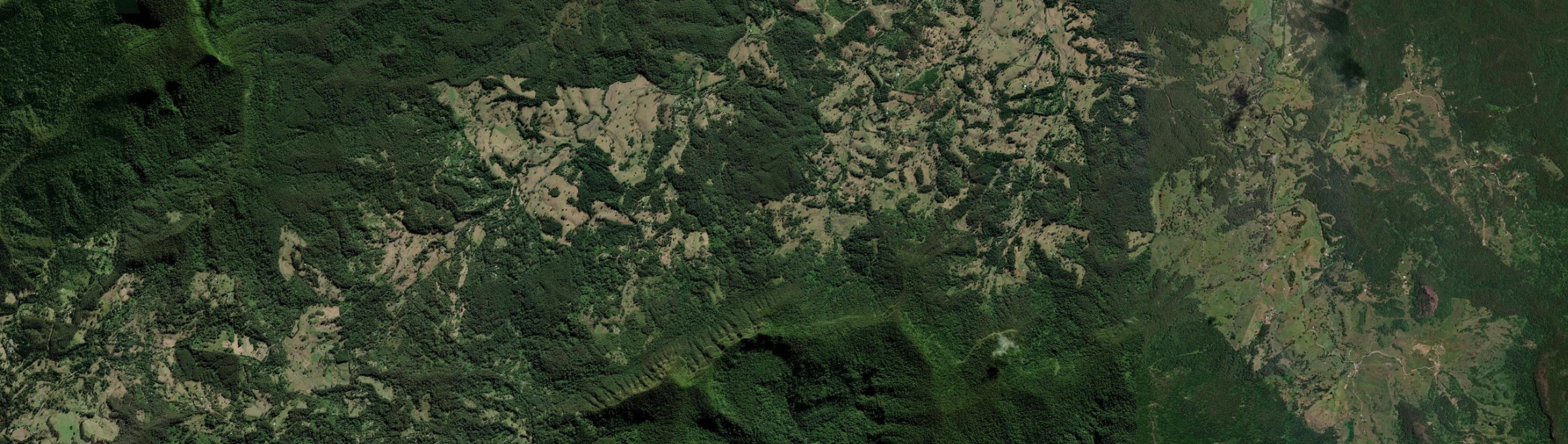 Aerial view of Kunghur Creek, NSW