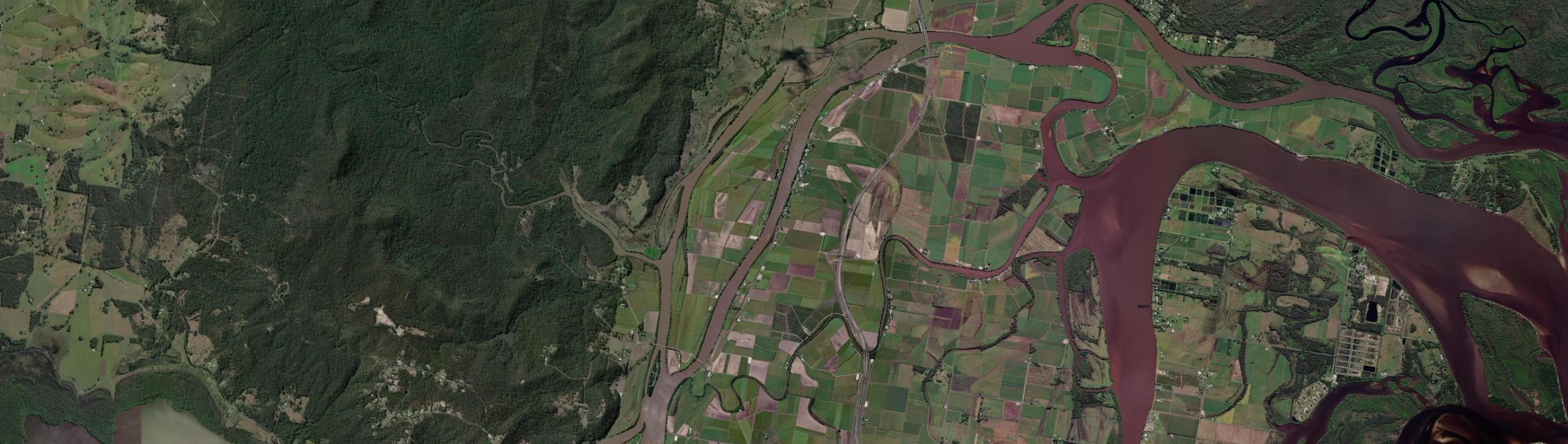 Aerial view of Warregah Island, NSW
