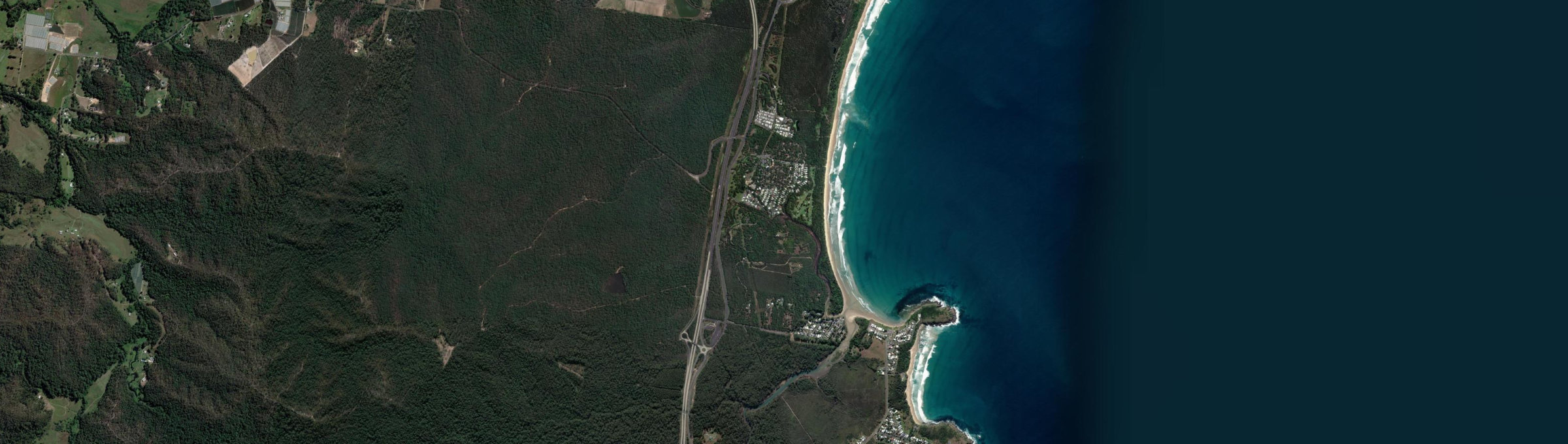 Aerial view of Arrawarra, NSW