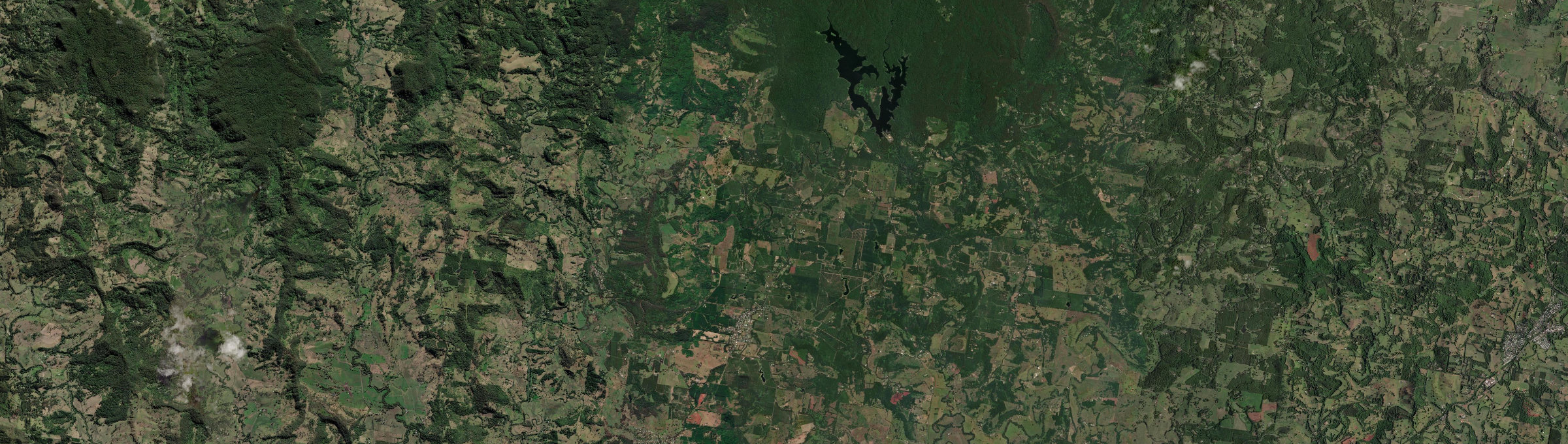 Aerial view of Dunoon, NSW