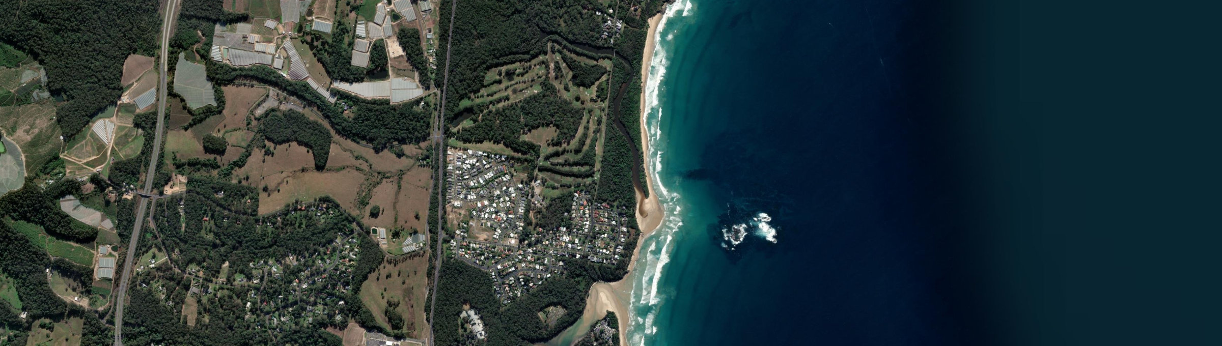 Aerial view of Safety Beach (NSW), NSW