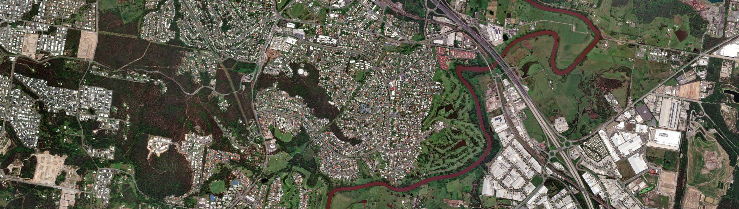 Aerial view of Mount Warren Park, QLD