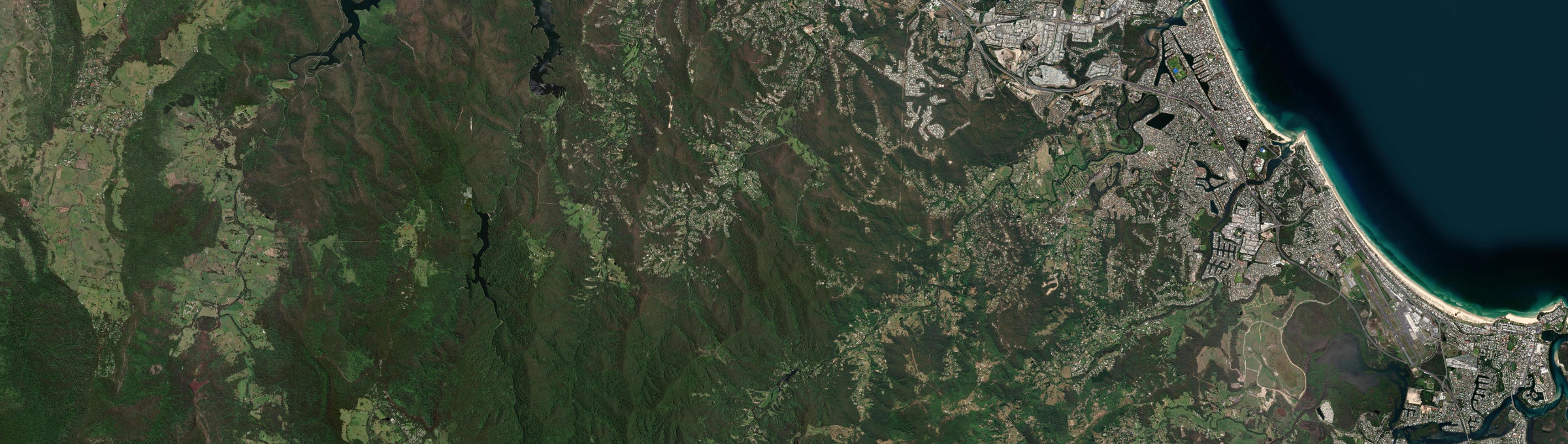 Aerial view of Bonogin, QLD
