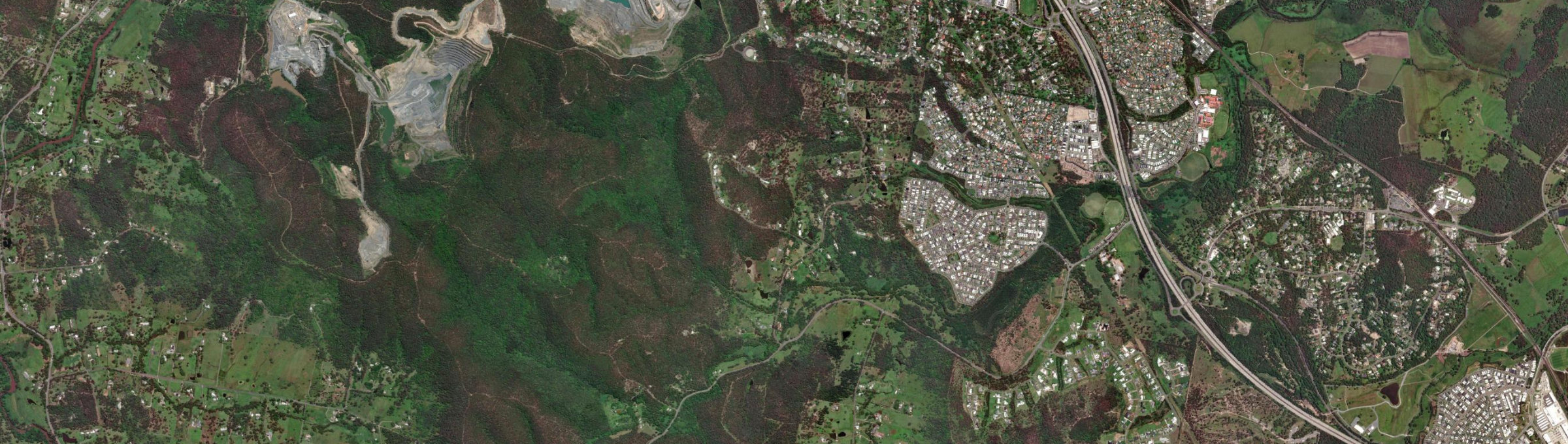 Aerial view of Ormeau Hills, QLD