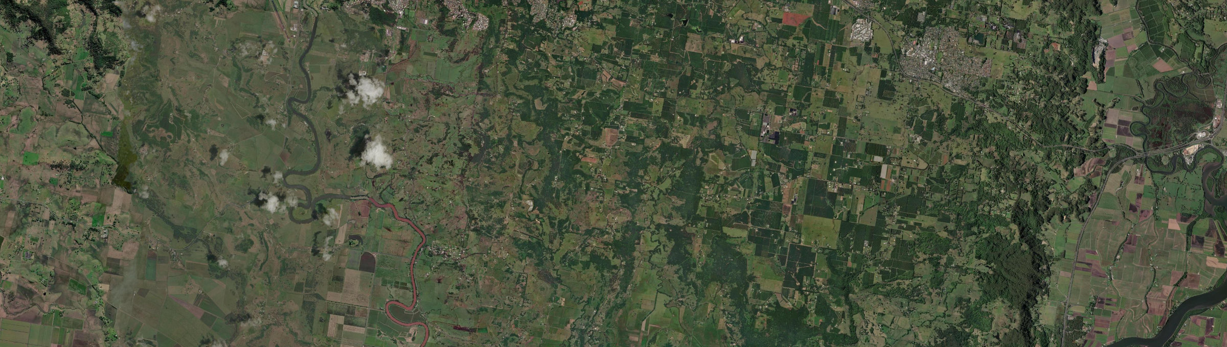 Aerial view of Tregeagle, NSW