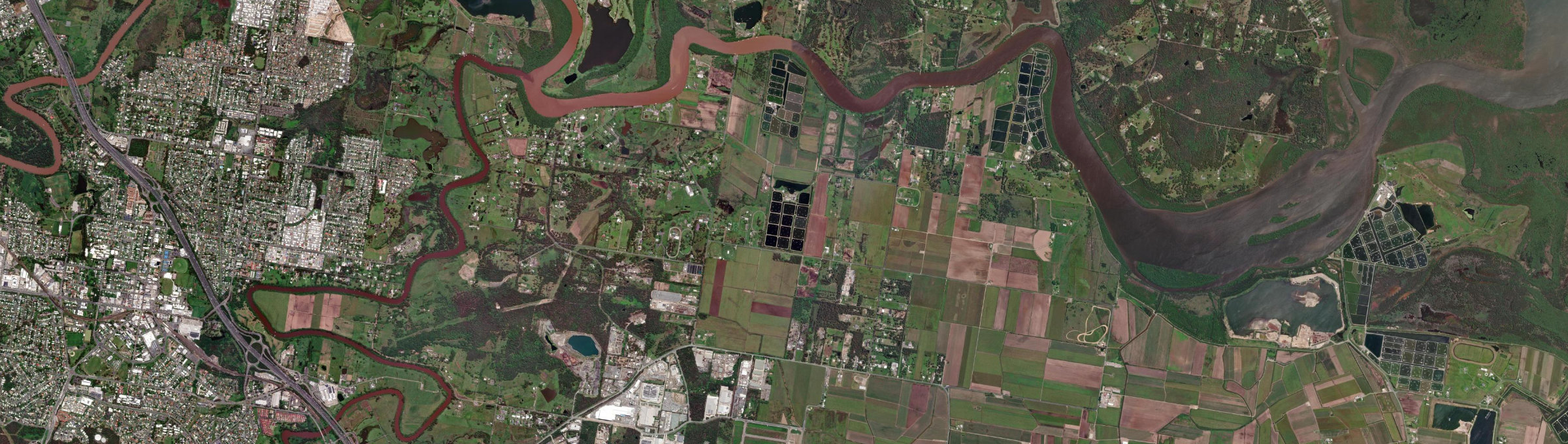 Aerial view of Alberton (Qld), QLD