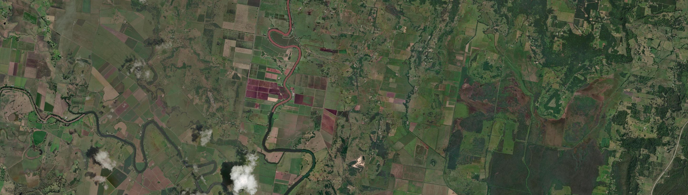Aerial view of Tucki Tucki, NSW