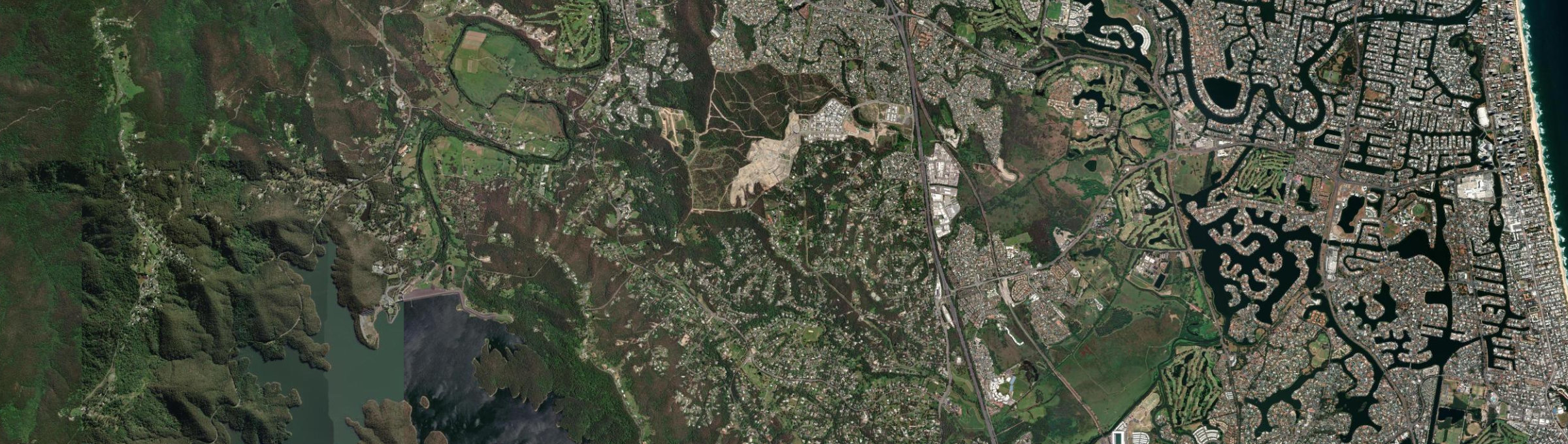 Aerial view of Worongary, QLD