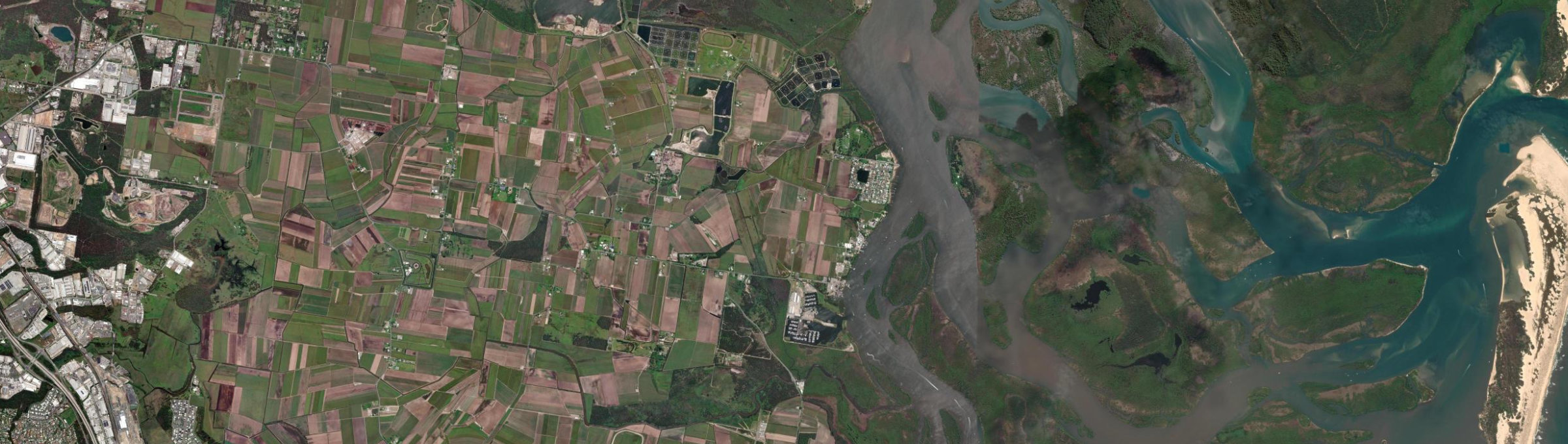 Aerial view of Steiglitz (Qld), QLD