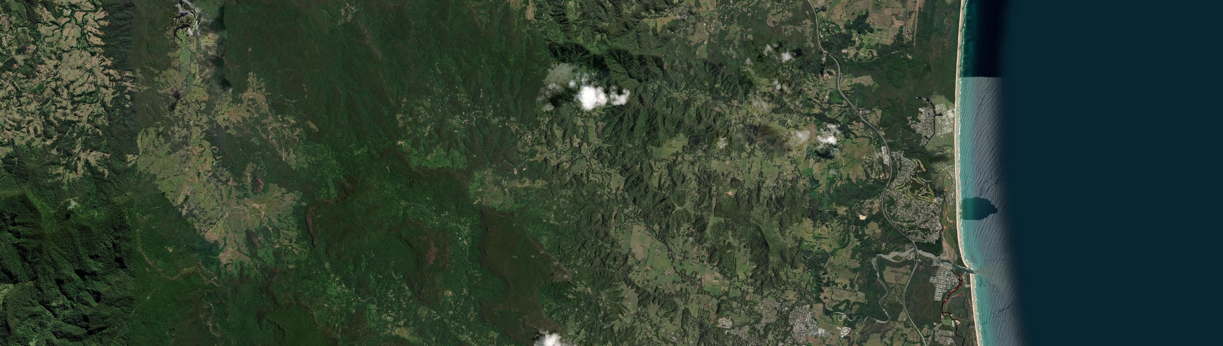 Aerial view of Main Arm, NSW