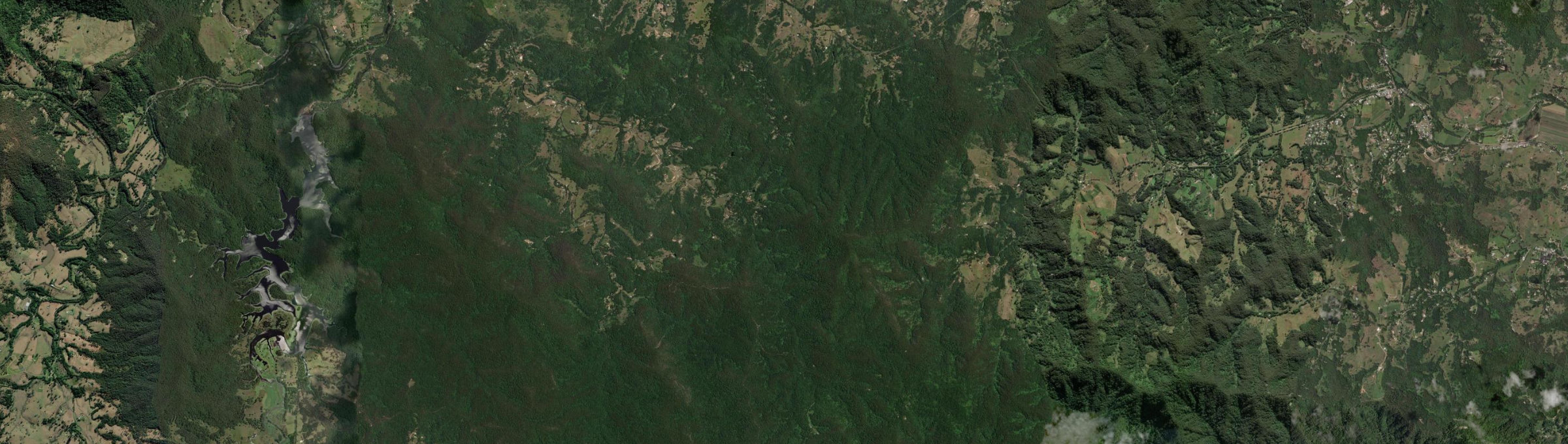 Aerial view of Chowan Creek, NSW