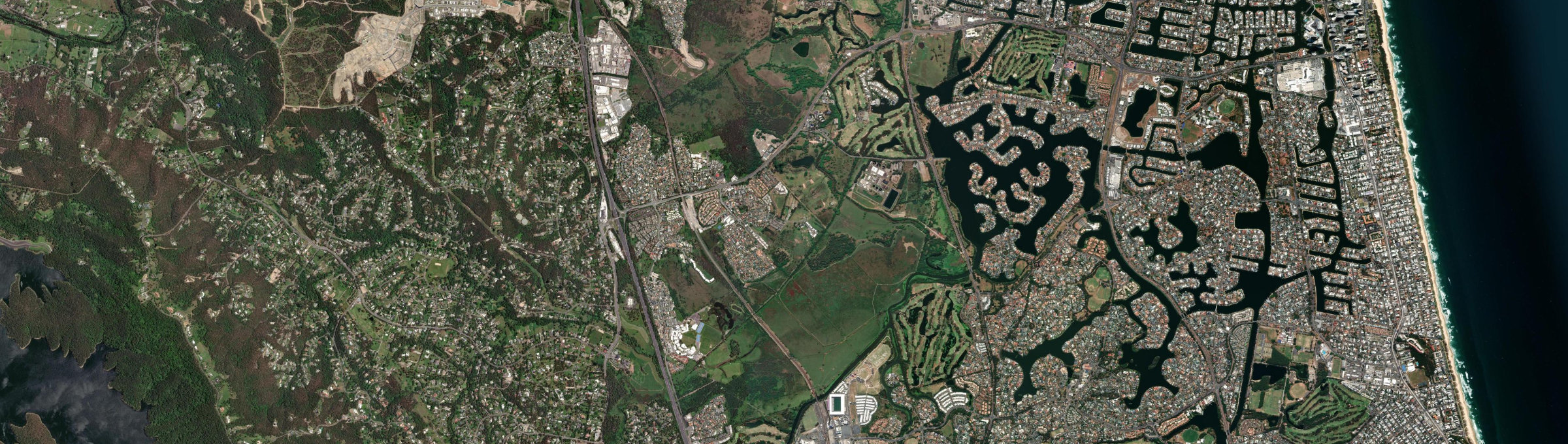 Aerial view of Merrimac, QLD