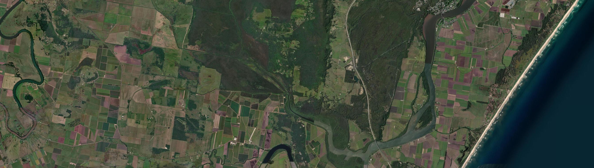 Aerial view of Bagotville, NSW