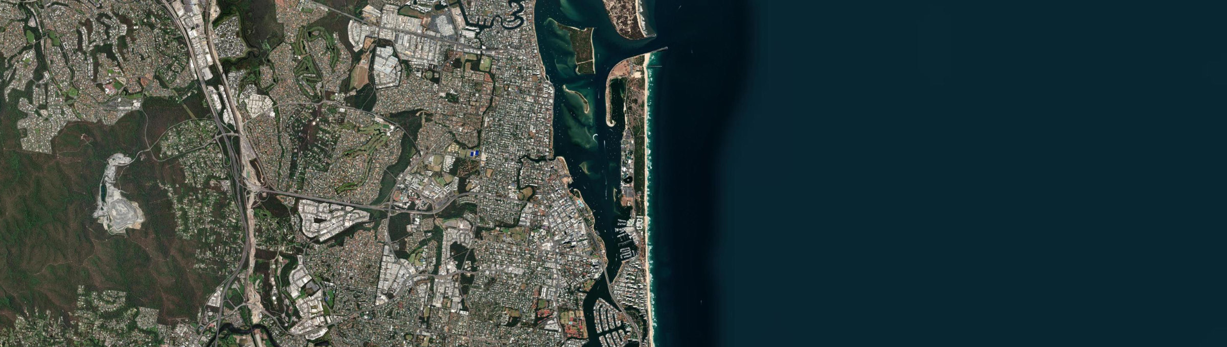 Aerial view of Main Beach, QLD
