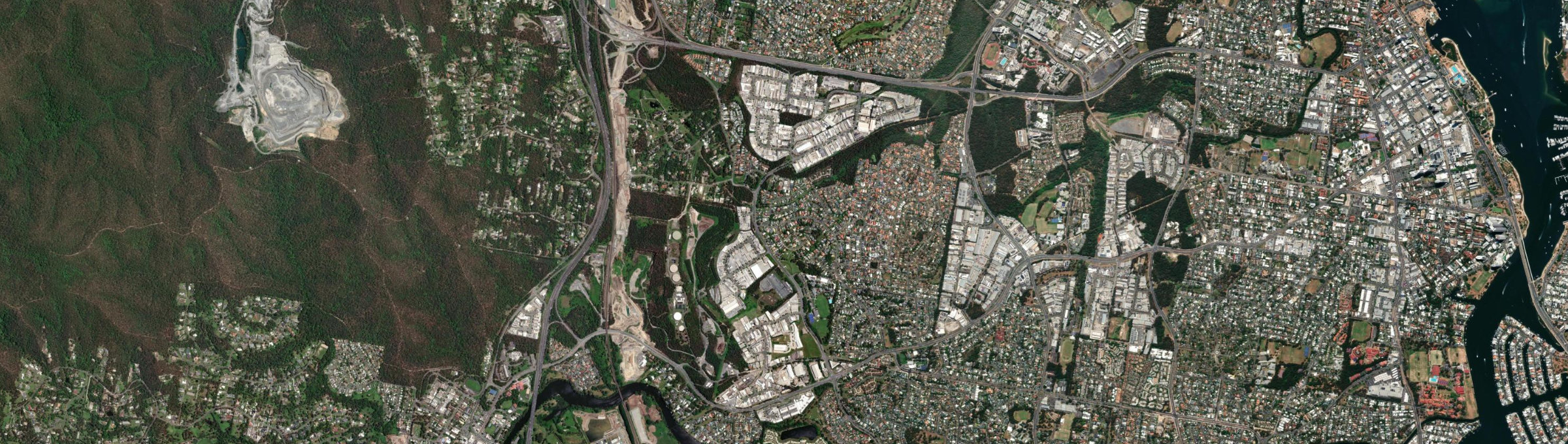 Aerial view of Molendinar, QLD