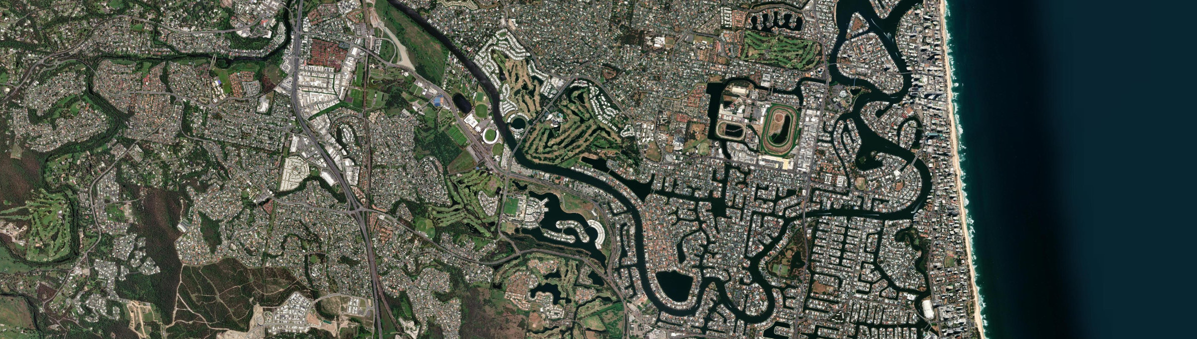 Aerial view of Benowa, QLD