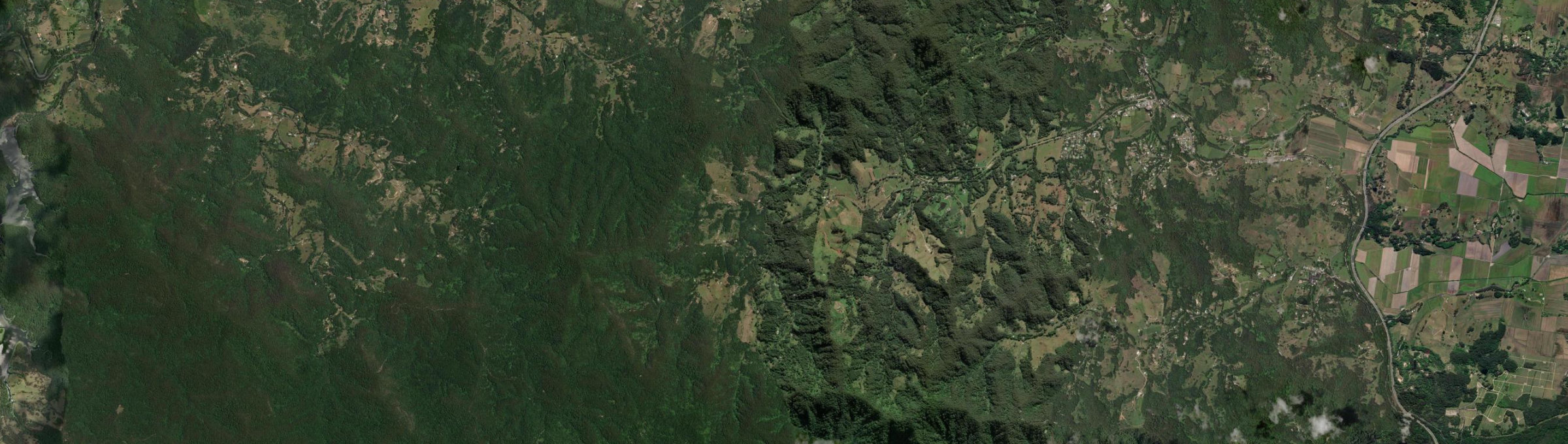Aerial view of Upper Burringbar, NSW